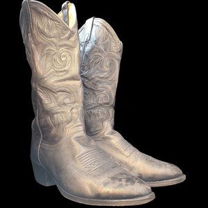 Dan Post El Paso Gray Western Boots M 6.5 | W 8